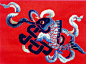 金鱼刺绣图案图片