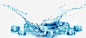 飞溅的水滴冰块蓝色水滴冰块免抠png素材_新图网ixintu.com