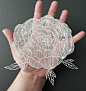 paper cutting artist pippa dyrlaga creates ornate flowers and intricate animals