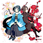 #刀剑乱舞# #加州清光# #大和守安定# 啊啊啊啊啊啊啊hoho太太的冲田组！萌萌软软的~好可爱~好甜啊！<br/>[via twi:hoho @ hohho3101] ​ ​​​​