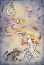 水彩 影视动漫 插画手绘 嘀咕图片