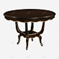 美式轻奢实木餐桌椅组合12米欧式圆形圆餐桌家用饭桌 UI图标 设计图片 免费下载 页面网页 平面电商 创意素材