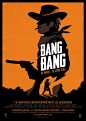 BANG BANG Exhibition : Commissioned work by the Sakura Gallery in Paris for BANG BANG, an exhibition about Western.I created the exhibition poster & 3 other pieces - on limited edition fine art screen printing :Once Upon a Time in the West, Django, Re