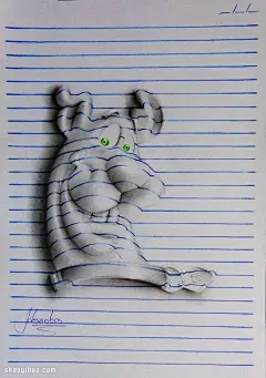 笔记本上的魔法师 J Desenhos 手绘浮雕 -  www.shouyihuo.com