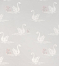 Swans Silver from the Laura Ashley wallpaper collection. I L❤️VE Swans and in silver!!: