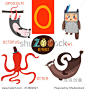 可爱的动物园字母表向量。O字母。有趣的卡通动物:负鼠,猫头鹰,章鱼,水獭。字母设计丰富多彩的风格。-动物/野生生物,教育-海洛创意(HelloRF)-Shutterstock中国独家合作伙伴-正版图片在线交易平台-站酷旗下品牌