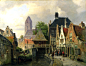 Willem Koekkoek - View of Oudewater