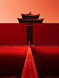 AI时尚摄影-中国红 壹