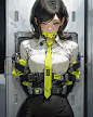 ◤￣￣￣￣￣￣￣￣￣￣￣￣￣￣￣￣  定期メンテのサボり魔に強制執行。 「むーむー！(ちゃんするから離して！) Enforcing mandatory maintenance on those who habitually skip routine checks