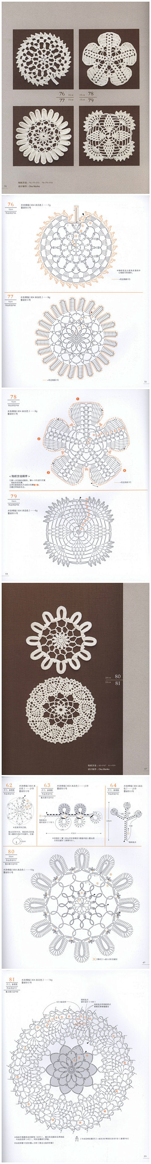 【蕾丝编织の单元花】- #图解# #手工...