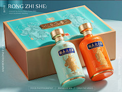 哥哥-蒙恬采集到白酒包装与摄影