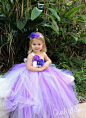  [婚礼花童 可爱天使] 婚礼上最漂亮可爱的宝贝，萌萌哒！ #花童装# #小可爱# @成都上锦婚纱定制  Flower Girl Dress-Purple Flower Girl Tutu Dresses-Purple tutu dress- Birthday tutu dress