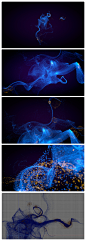 Particle Simulation (Softimage XSI) : Particle Simulation Render Test