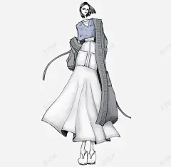 高端女生时尚气场搭配 连衣裙 韩国插画 高端 高腰 元素 免抠png 设计图片 免费下载 页面网页 平面电商 创意￿3821617708