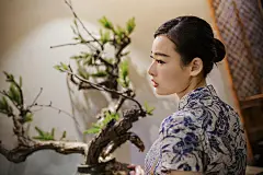 宠辱不惊，闲看庭前花开花落；去留无意，漫随天外云卷云舒。