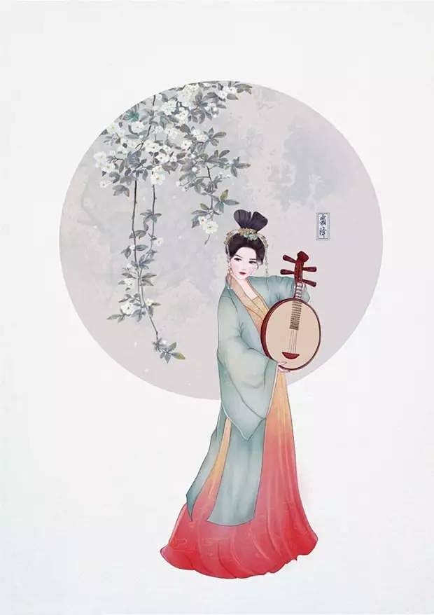 九张汉服手绘效果图，美翻了！ : 　　 ...