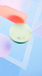 通用玻璃质感彩色背景图片