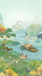 山水田园世外桃源-桃源深处有人家-国风田园模拟经营-极光计划-腾讯游戏