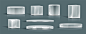 - realistic glass podium collection
