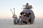Burning Man 2012: Snailmobile - The Golden Mean, an art car built on the chassis of a 1966 VW Beetle by metal artist Jon Sarriugarte