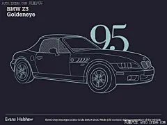 手绘007座驾插画历史演变