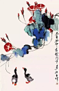 娄师白笔下的牵牛花_齐白石 : 娄师白先生作品有齐白石风格，为“齐派”重要传人，善画花鸟瓜果，娄师白得白石先生言传身教，全面继承齐白石艺术技法特色，并有所创新。其作品色彩鲜而不艳、雅而不俗，给人以丰富多彩、生机勃勃之感。作品表现笔墨 浑厚，…
