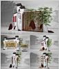 中国风古镇景区导视系统设计模板全套文化礼堂标识指示牌CDR素材-淘宝网