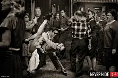 【http://huaban.com/sheji 摄影设计集】
戛纳国际广告节平面类别金奖作品
Title: 1956 DANCING
Client: RAY BAN LEGENDS COLLECTION
Agency: MARCEL Paris, FRANCE
Awards: Clothing, Footwear &amp; Accessories；Photography
