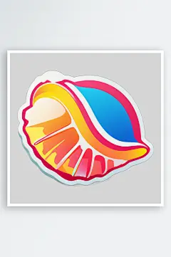 海螺贴图插画中的海洋生态保护-众图网