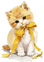 Download free image of Adorable kitten with yellow bow by Busbus about coquette, bread coquette, accessory, adorable, and adorable pet 15229733