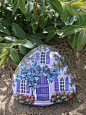 A PLACE for PURPLE Passion - hand painted rock art
