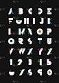 彩色字母字体和数字.
