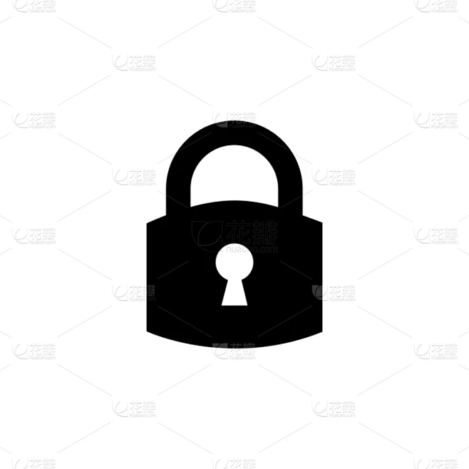 开锁,挂锁,标志,图标,形状,白色,安全的,安全,技术,锁素材-花瓣网