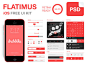 Flatimus iOS Free UI Kit by Satys in 27 Fresh UI Kits for October 2013