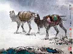 李山——画作欣赏    |     
李山，1926 生于中国山东省青岛海滨。1958 毕业于浙江美术学院，师承潘天寿与傅抱石。作品被收藏于中国美术馆，南京博物院，吉林博物馆，杜甫草堂，浙江美术学院，新加坡南洋美专，美国萧尔顿美术馆，台北市立美术馆，纽约圣约翰大学。