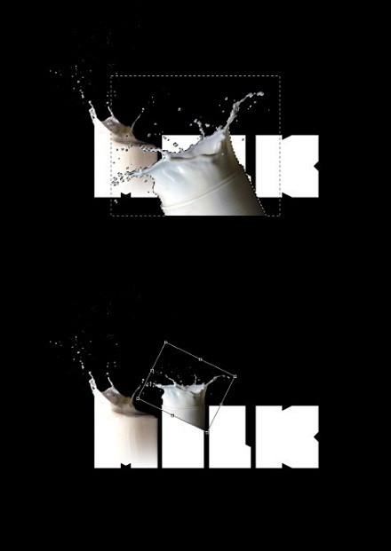 【新手教程！在PS中打造牛奶字体特效】h...