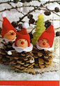 pine cone ornament: 
