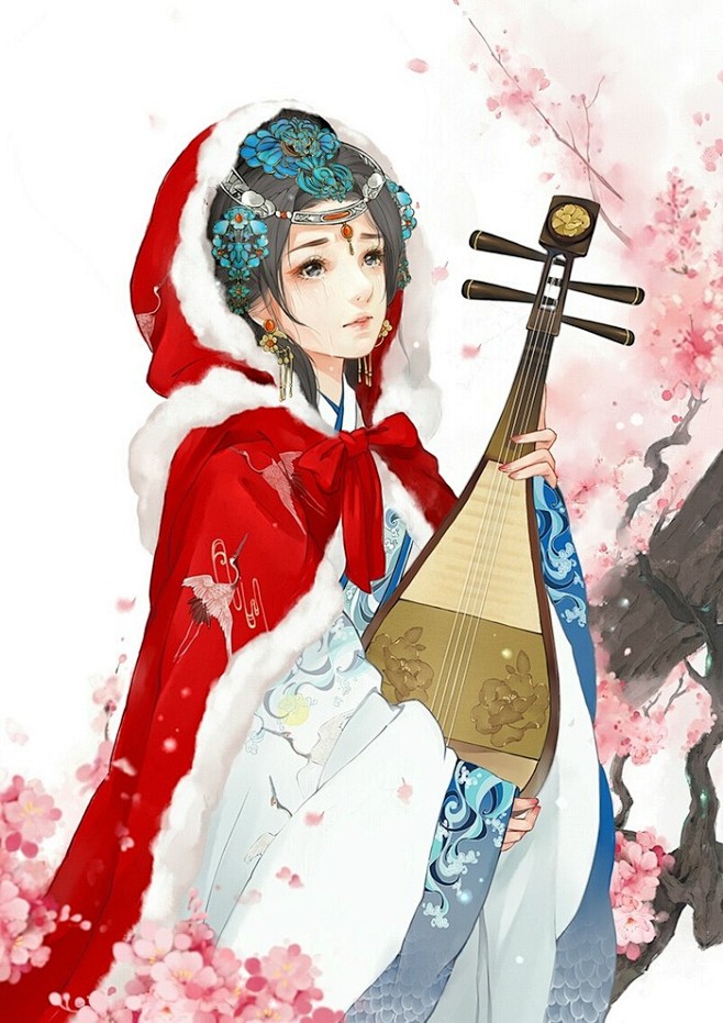 【怆幽轻挽花落去】
