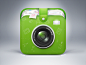 绿色相机APP图标UI