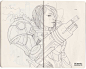Moleskine V : Some pages of my Moleskine sketchbook from July 2013 to December 2014.