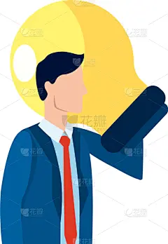 男商人,头像,卡通,商务,专业人员,经理,现代,城市