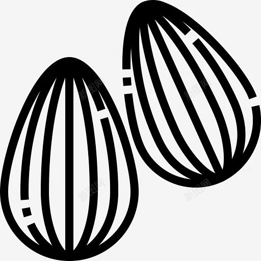 杏仁食物坚果图标 UI图标 设计图片 免费下载 页面网页 平面电商 创意素材-花瓣网