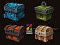 Unity3D插件Treasure Chest Icons 宝箱图标/贴图和材质/图示和UI-淘宝@北坤人素材