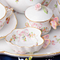 其中包括图片：Tea Set for 2 People - Eden Pink - Herend Experts