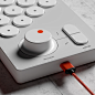 Packshot close-up render of Akuto Chord Machines AKT-0.1 rotary knob.