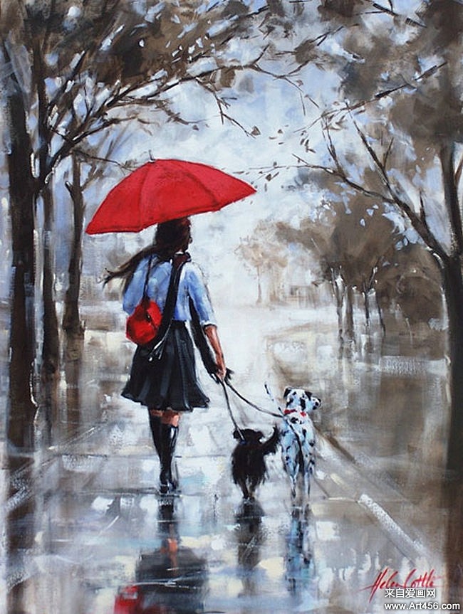 Helen Cottle: 雨中的浪漫