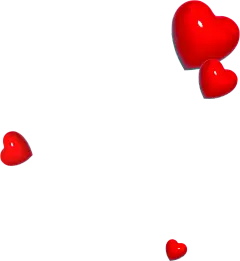 红色 红心 装饰元素免抠png图片壁纸