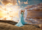 People 2200x1581 angel wings sky dress women model