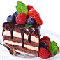 蓝莓草莓巧克力蛋糕