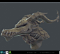 Dragon, Anthony Trujillo : A semi quick exercise for me to make a creature Bust, based off my own sketch.  Relied heavily on Z-remesh for the low poly for this project as I wanted to focus on the sculpt/texture.  Thanks to Jarred Everson and ORB for their